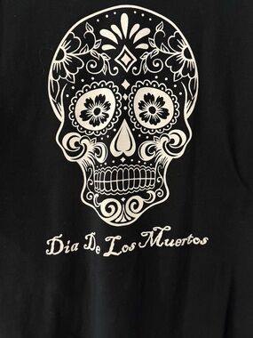 Black Dia De Los Muertos Short Sleeve Tee